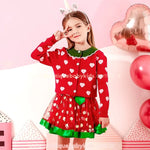 Saia Infantil Tule Poá Encanto de Natal Vermelho - Boutique Baby Kids