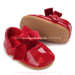 Sapatilha Bebê Verniz Vermelha com Laço - Boutique Baby Kids