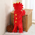 Macacão Bebê Fantasia Bichinho Dragão Vermelho - Boutique Baby Kids