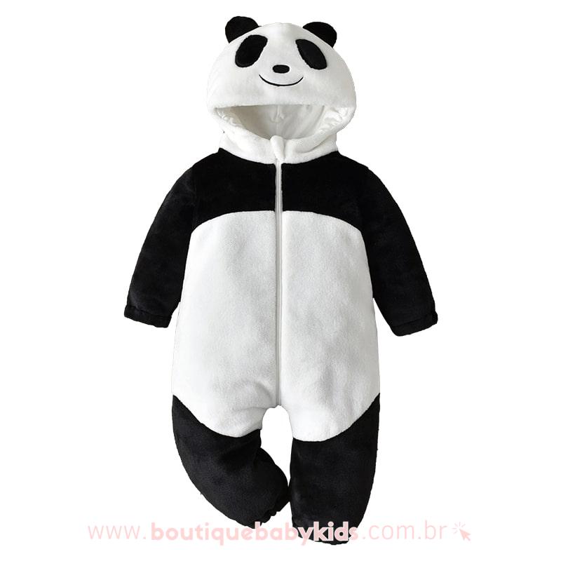 Macacão Bebê Fantasia Bichinho Ursinho Panda - Boutique Baby Kids