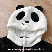 Macacão Bebê Fantasia Ursinho Panda