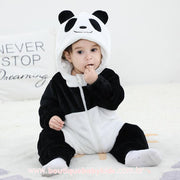 Macacão Bebê Fantasia Bichinho Ursinho Panda - Boutique Baby Kids