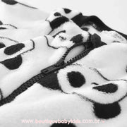 Macacão Bebê Fleece Estampa Pandinhas