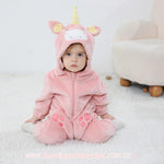 Macacão Bebê Fantasia Unicórnio Rosa - Boutique Baby Kids