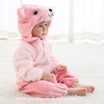 Macacão Bebê Fantasia Bichinho Ursinha Rosa - Boutique Baby Kids