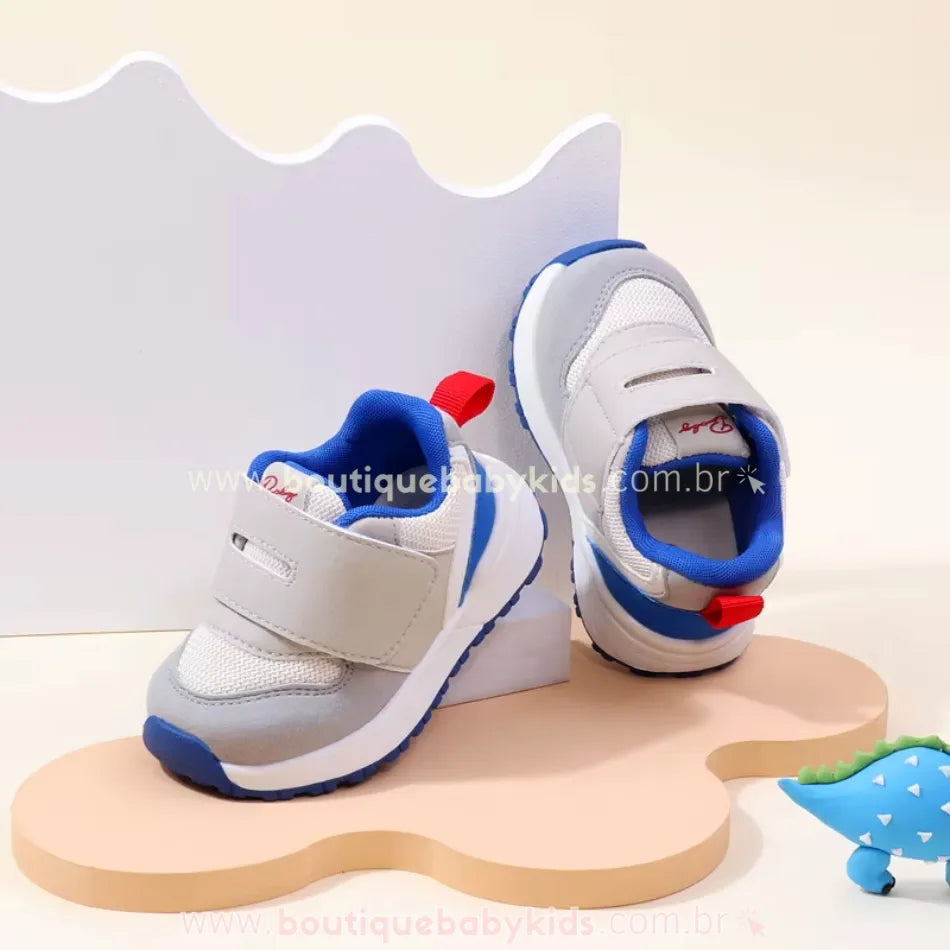 Tênis Infantil Primeiros Passos Playtime Azul - Boutique Baby Kids 