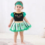 Vestido Bebê Fantasia Frozen Princesa Anna com Faixa - Boutique Baby Kids