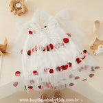 Vestido Bebê Moranguinho Tule com Asinhas - Boutique Baby Kids