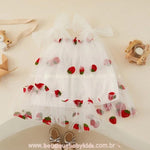 Vestido Bebê Moranguinho Tule com Asinhas - Boutique Baby Kids