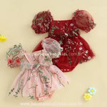 Vestido Bebê Tule Bordado Encanto das Flores Jardim Encantado - Boutique Baby Kids 