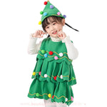 Vestido Infantil Árvore de Natal com Gorro - Boutique Baby Kids