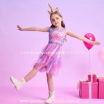 Vestido Infantil Tule Pequena Sereia Encantada Lilás - Boutique Baby Kids