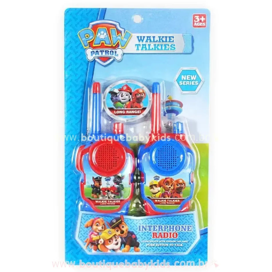 Walkie Talkie Infantil Temático Patrulha Canina - Boutique Baby Kids