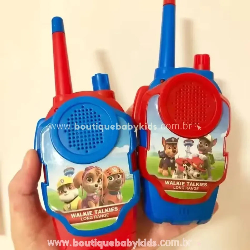 Walkie Talkie Infantil Temático Patrulha Canina - Boutique Baby Kids