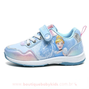 Tênis Infantil Disney Princesa Cinderela Azul