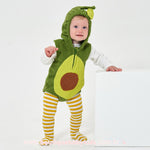 Body Bebê Fantasia Abacate Verde com Meia Mesversário - Frete Grátis - Boutique Baby Kids 