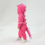 Macacão Bebê Fantasia Bichinho Dinossauro Rosa Pink - Boutique Baby Kids 