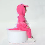 Macacão Bebê Fantasia Bichinho Dinossauro Rosa Pink - Boutique Baby Kids 