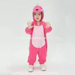 Macacão Bebê Fantasia Bichinho Dinossauro Rosa Pink - Boutique Baby Kids 