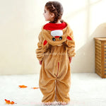 Macacão Bebê Fantasia de Rena do Natal com Capuz 3D - Boutique Baby Kids
