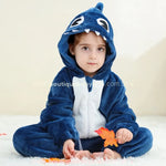 Macacão Bebê Temático Fantasia Tubarãozito dos Mares Azul - Boutique Baby Kids