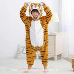 Macacão Pijama Infantil Fantasia Tigre - Boutique Baby Kids