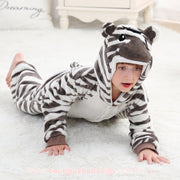 Macacão Pijama Infantil Fantasia Bichinho Zebra - Boutique Baby Kids