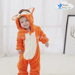 Macacão Bebê Bichinho  Fantasia Raposa Laranja - Boutique Baby Kids