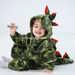 Macacão Bebê Fantasia Kigurumi Dinossauro Verde - Boutique Baby Kids