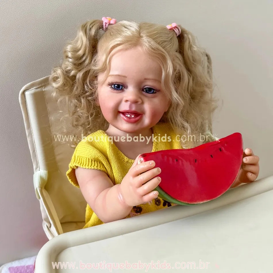 Boneca Bebê Reborn Lara 55 cm
