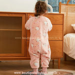 Saco de Dormir Infantil Estampa de Gatinhas Manga Longa Rosa - Boutique Baby Kids