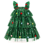Vestido Infantil Tule Árvore Magia do Natal - Boutique Baby Kids