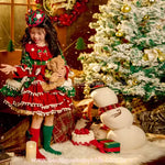 Vestido Infantil Natalino Clássico Conto de Natal Luxo - Boutique Baby Kids