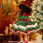 Vestido Infantil Natalino Clássico Conto de Natal Luxo - Boutique Baby Kids
