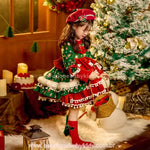 Vestido Infantil Natalino Clássico Conto de Natal Luxo - Boutique Baby Kids