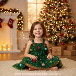 Vestido Infantil Temático Fantasia Árvore de Natal - Boutique Baby Kids