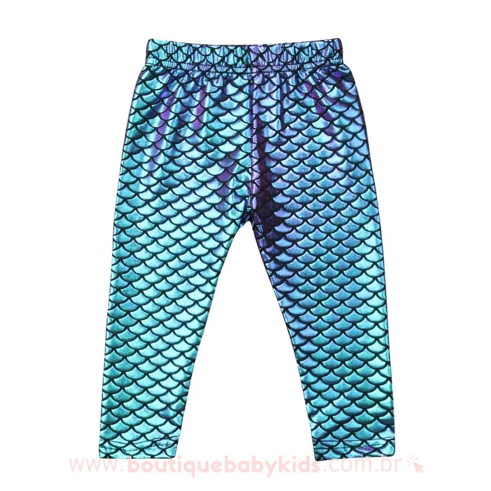Calça Infantil Legging Sereia Furta-Cor - Boutique Baby Kids