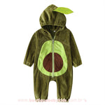 Macacão Bebê Fantasia Abacate Manga Longa Mesversário - Boutique Baby Kids