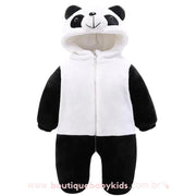 Macacão Bebê Inverno Acolchoado Ursinho Panda