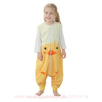 Saco de Dormir Infantil Pintinho Amarelo - 1 a 6 Anos - Frete Grátis - Boutique Baby Kids