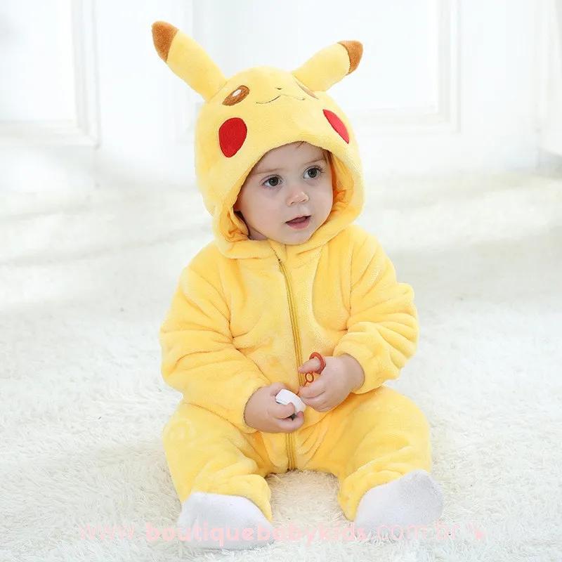 Macacão Bebê Inverno Fantasia Pokémon Pikachu - Frete Grátis – Boutique Baby  Kids
