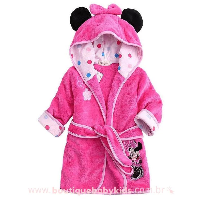 Roupão Infantil Disney Personagens com Capuz - Boutique Baby Kids
