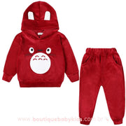 Conjunto Infantil Totoro de Veludo - Tam 1 a 5 - Frete Grátis - Boutique Baby Kids