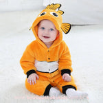 Macacão Bebê Inverno Fantasia Peixinho Nemo Laranja - Frete Grátis - Boutique Baby Kids 