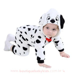 Macacão Bebê Fantasia Cachorrinho 101 Dálmatas Mesversário - Boutique Baby Kids