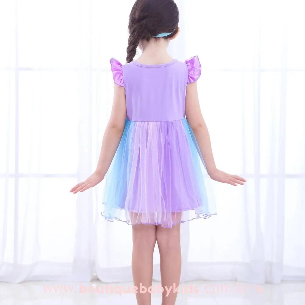 Vestido Infantil Fantasia Sereia - Boutique Baby Kids