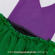 Body Bebê Fantasia Pequena Sereia com Faixa - Frete Grátis - Boutique Baby Kids