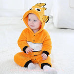Macacão Bebê Inverno Fantasia Peixinho Nemo Laranja - Frete Grátis - Boutique Baby Kids 