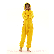 Macacão Pijama Infantil Inverno Fantasia Pikachu - 3 a 12 Anos - Boutique Baby Kids