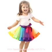 Saia Infantil Tule Colorida - Boutique Baby Kids